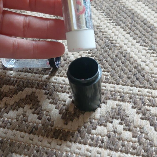 Lipstick used, intense pink