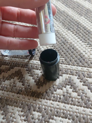 Lipstick used, intense pink