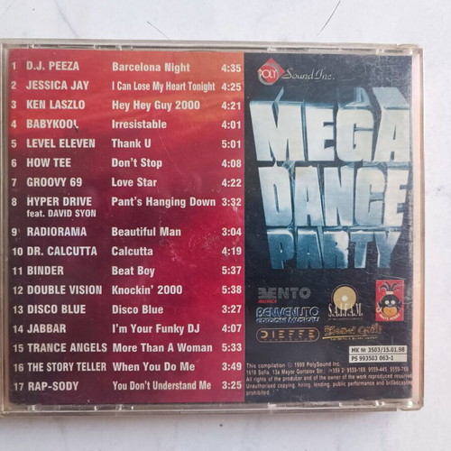 Bad Boys Blue Mega Dance Party CD like new