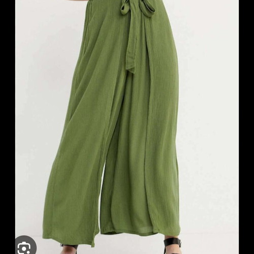 Funky Buddha pants used, green viscose L/XL