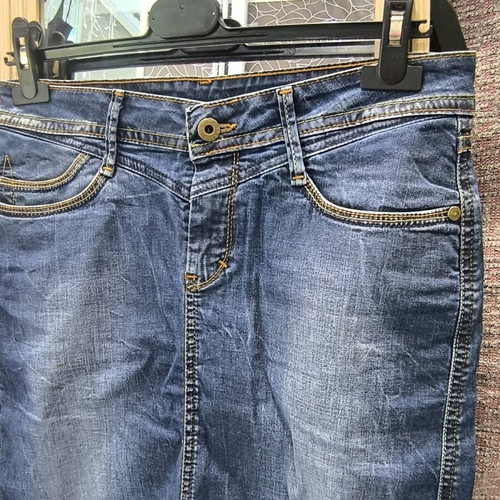 Jeans pencil skirt used, size medium, blue