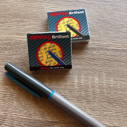 Waterman Forum vintage pen used with 2 rOtring ink boxes