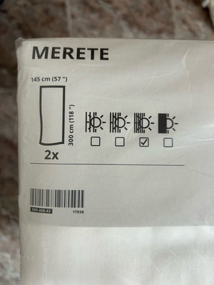 Ikea Merete curtains new, set of 2 pieces
