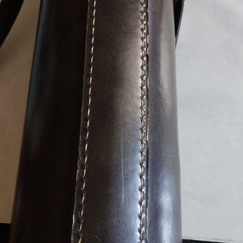 Vintage Stanley Alladin thermos with leather case used