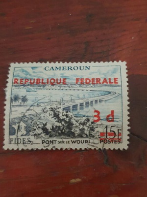 Γραμματόσημο 1961 15F Cameroun μεταχειρισμένο με επίναυλο
