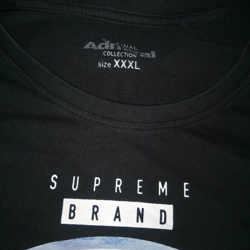 Admiral black t-shirt with short sleeves XXL like new