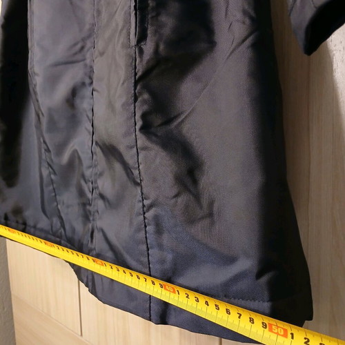 Women's coat knee-length like new, black and blue