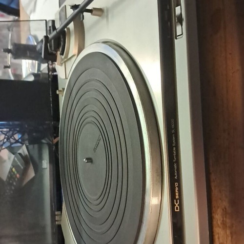 Technics turntable used, cover slightly damaged
