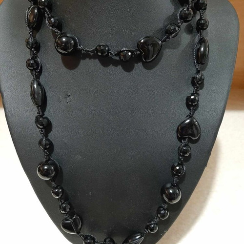 Necklace with black onyx new from personal collection