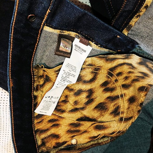 Roberto Cavalli jeans like new, dark blue, sizes S and M