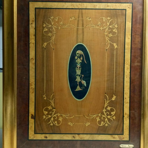 Marquetry painting new by Agapios Sachinis