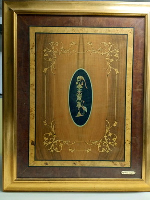 Marquetry painting new by Agapios Sachinis