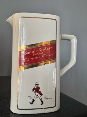 Vintage Johnnie Walker Red Label Ceramic Jug like new