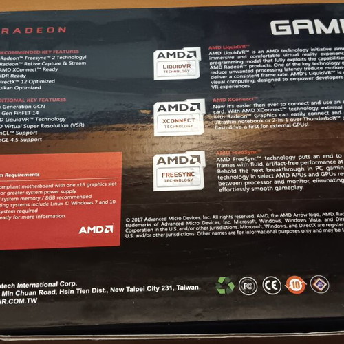 AMD Radeon RX 550 4 GB GDDR5 graphics card like new