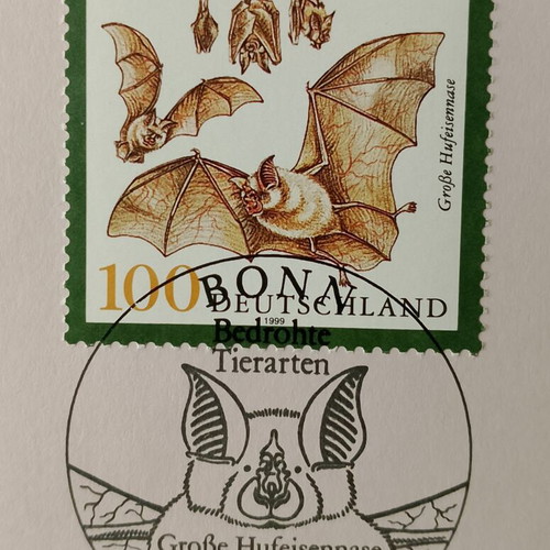 German stamps 1999 first day cover Bonn, unsealed block