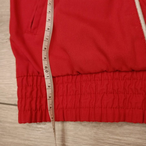 Adidas vintage track jacket used, red and black 90s design