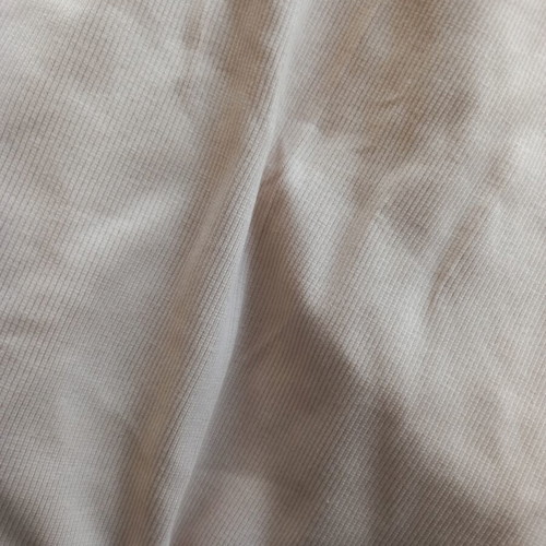 Cotton elastic rib jersey fabric 1.95 × 1.00 m, ecru beige
