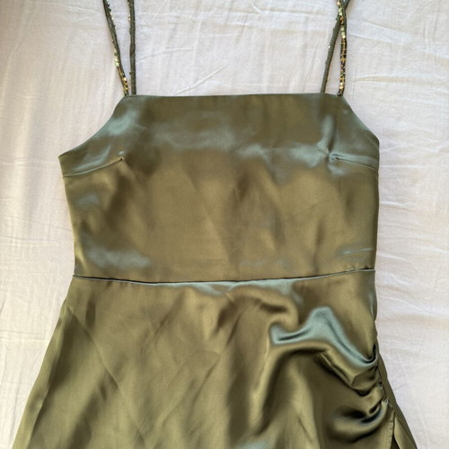 Zara khaki dress medium size like new
