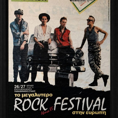 The Clash Rock In Athens 1985 Poster With Frame New