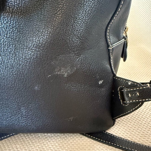 Ralph Lauren leather backpack used, black