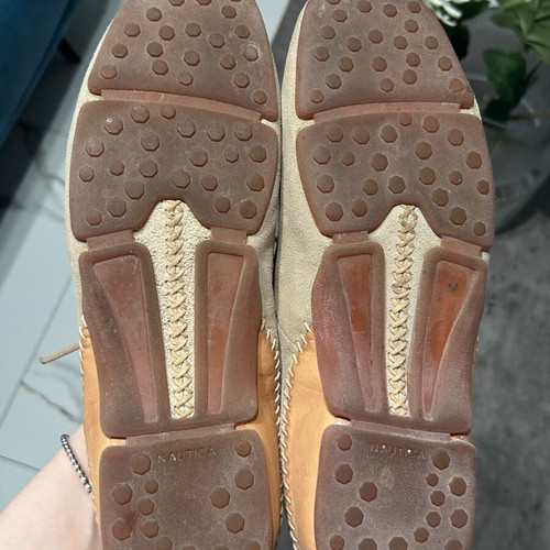 Nautica beige suede ballet flats size 37 like new