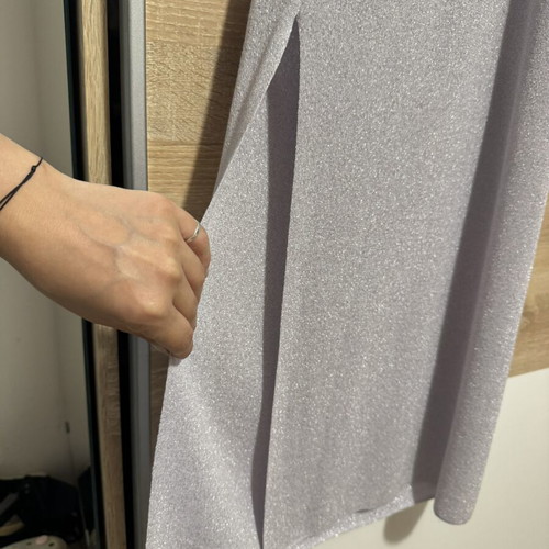 Mango glitter dress like new, grey and silver, size L