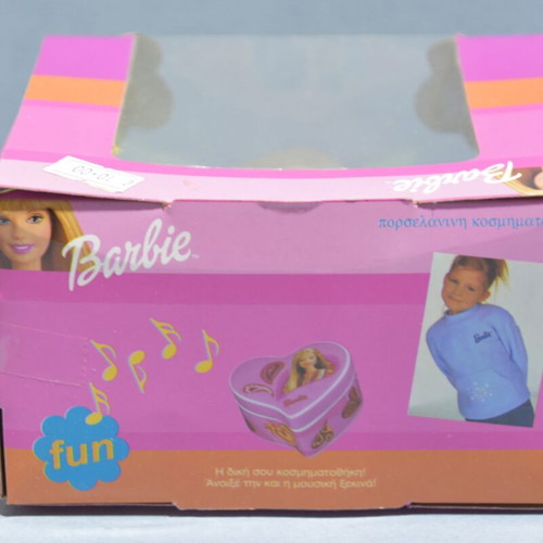 Barbie porcelain jewelry box new, musical design 5