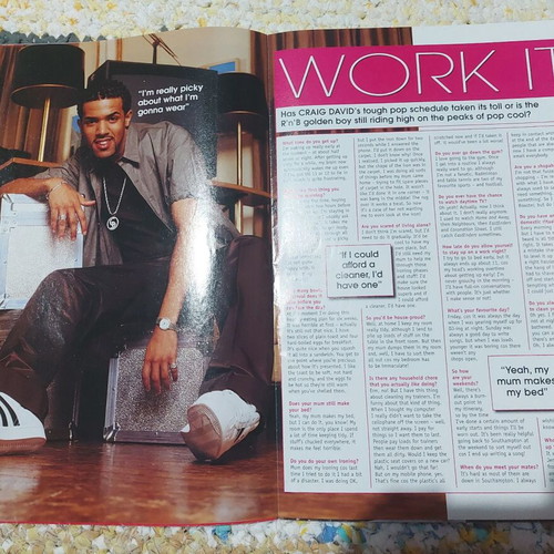 Mini Top Of The Pops Craig David Postermag poster magazine like new