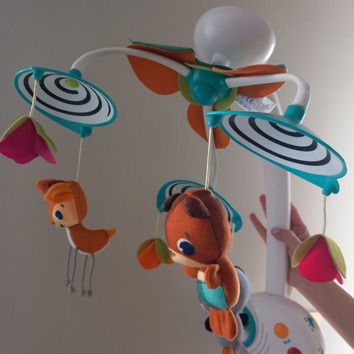Tiny Love baby mobile used for lullabies