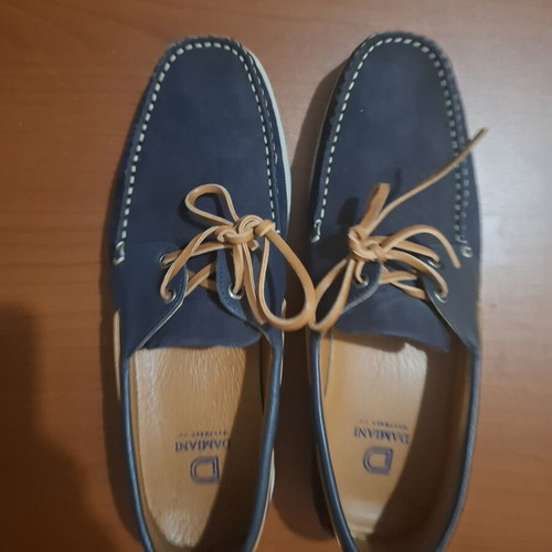 Damiani men's moccasin shoes size 44, blue