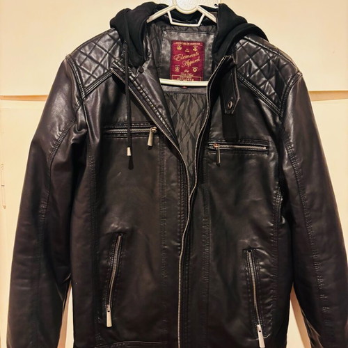 Explorer leather jacket black size M like new
