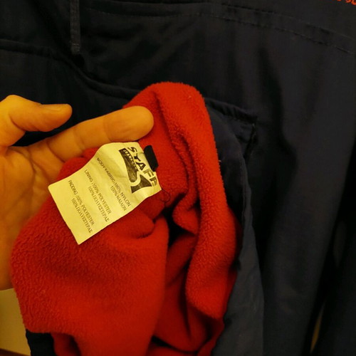 Staff men's jacket size 92/M blue like new with hood