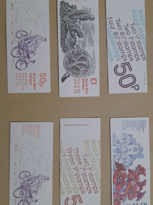 Royal Mail prestige stamp-booklet set of 6 new