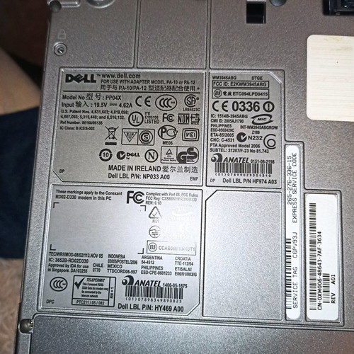 Dell laptop used with 14" screen, AMD FX processor, 4GB RAM