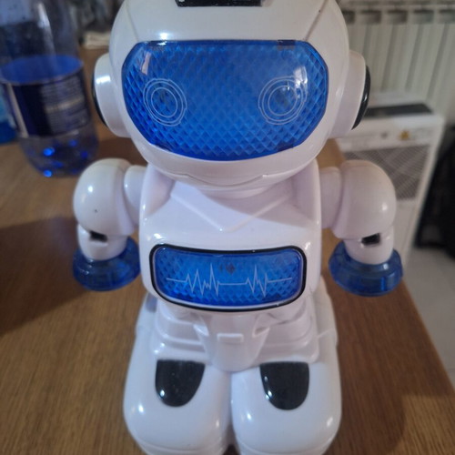 Children's robot toy used with 3×AA batteries, discoloration
