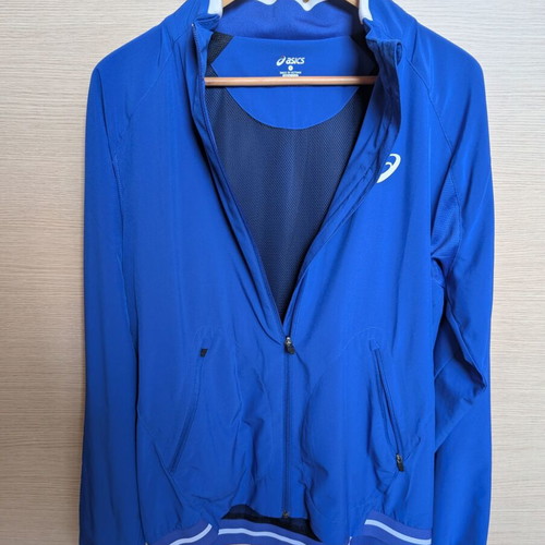 Asics Tennis Warm-Up Jacket size S like new, blue