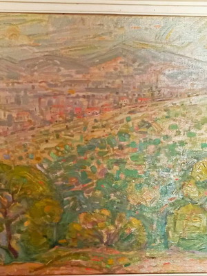 Ελαιογραφία σε καμβά Νίκος Κουκάκης 1976 μεταχειρισμένη 62x76