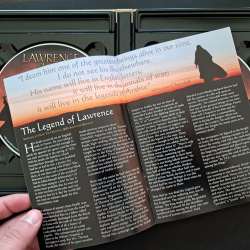 Lawrence of Arabia Deluxe Double DVD like new with booklet and subtitles