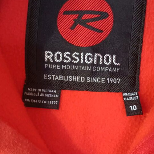Rossignol fleece for kids like new, red, size 10