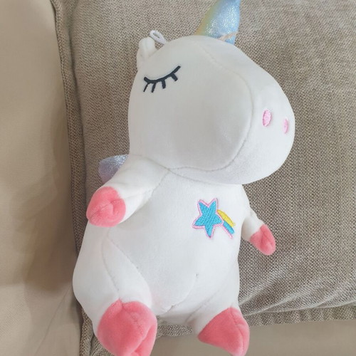 Plush unicorn like new, box only