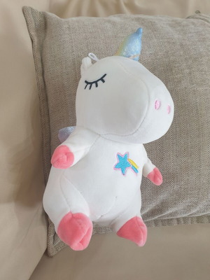 Plush unicorn like new, box only