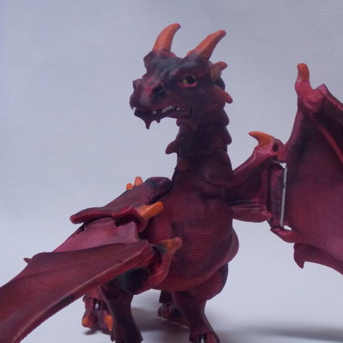 Dragon new, 3D printed and hand-painted figure