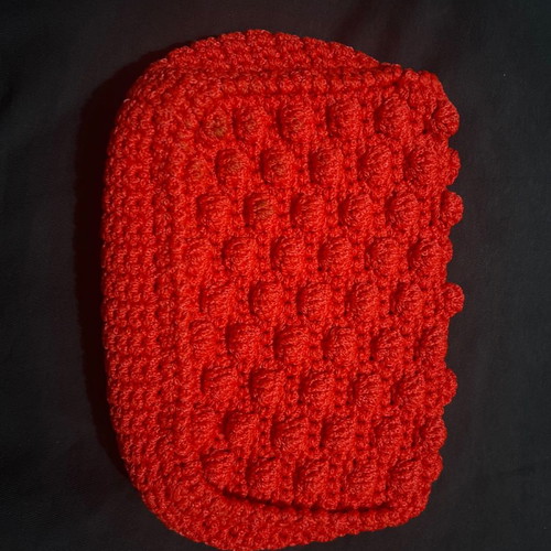 Handmade red handbag like new