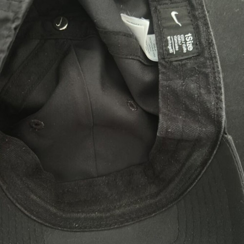 Nike cap with metal logo, black, new