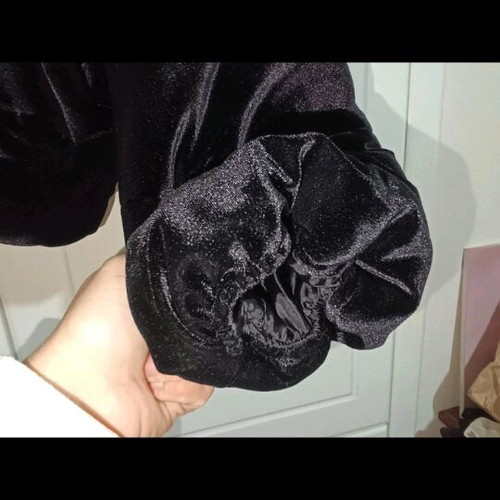 Bomber jacket new, short, black, one size
