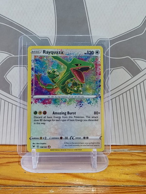Rayquaza VIV 138 Pokemon TCG κάρτα σαν καινούργιο, σπάνια