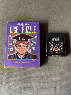 Dice Puzzle game for Atari 2600 used, complete in box