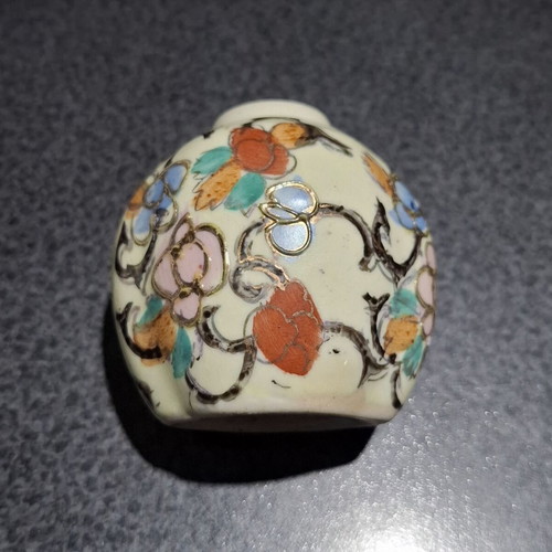 Vintage Japanese Satsuma Ginger Jar miniature, used