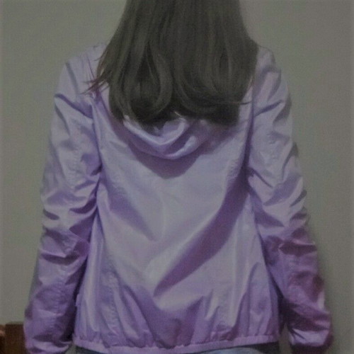 Benetton waterproof jacket new, pink, size S