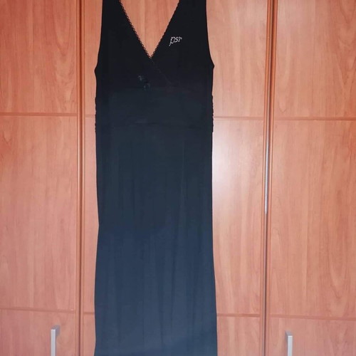 Plus size black dress like new, elastic fabric